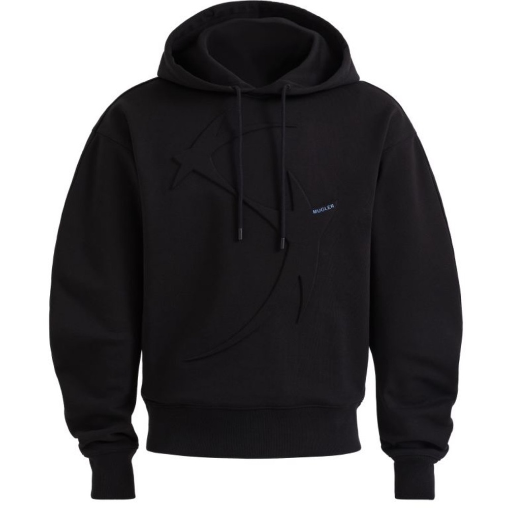 MUGLER x H&M star motif hoodie